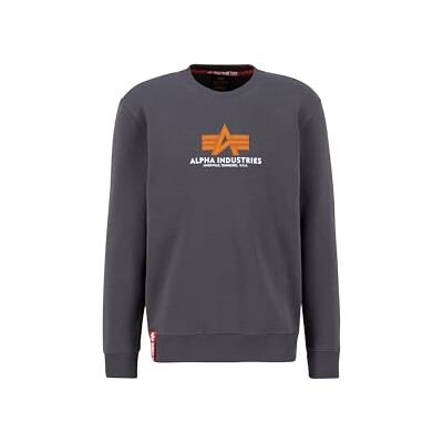 Alpha Sweat-shirt basique en caoutchouc pour homme Vintage Gris, Gris vintage, S Alpha Sweat-shirt basique en caoutchouc pour homme Vintage Gris, Gris vintage, S