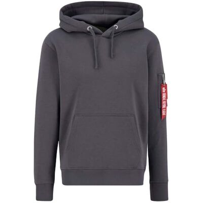 Alpha Sweat à capuche Air Force pour homme, Gris vintage, XXL Alpha Sweat à capuche Air Force pour homme, Gris vintage, XXL