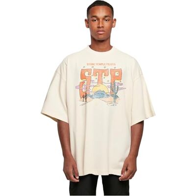 MERCHCODE T-shirt pour homme Stone Temple Pilots Desert Highway Huge Tee Coupe surdimensionnée 100% coton Taille 4XL, Sable blanc, 4XL MERCHCODE T-shirt pour homme Stone Temple Pilots Desert Highway Huge Tee Coupe surdimensionnée 100% coton Taille 4XL, Sable blanc, 4XL
