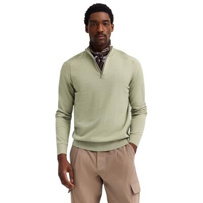 bugatti Pull Troyer pour homme, col montant, en cachemire, coupe droite, 130 mousse, XXL bugatti Pull Troyer pour homme, col montant, en cachemire, coupe droite, 130 mousse, XXL