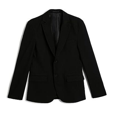 Koton Blazer à double poche boutonnée pour homme, Noir (999), 50 Koton Blazer à double poche boutonnée pour homme, Noir (999), 50