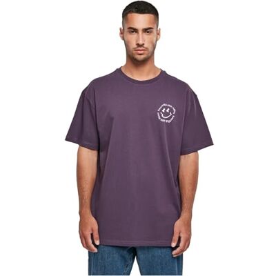 MERCHCODE Mp0009016-halloween-Haunted and Happy Tee T-Shirt, Purplenight, M Hommes MERCHCODE Mp0009016-halloween-Haunted and Happy Tee T-Shirt, Purplenight, M Hommes