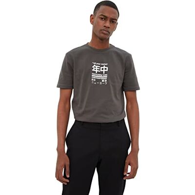 Trendyol Homme Slim Standard Crew Neck Knit T-shirt Chemise Homme (lot de 1) Trendyol Homme Slim Standard Crew Neck Knit T-shirt Chemise Homme (lot de 1)