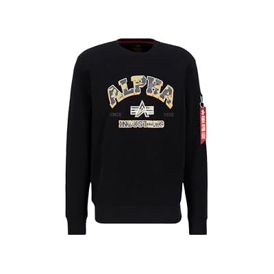 Alpha Sweat-shirt camouflage, pour homme, Noir, S Alpha Sweat-shirt camouflage, pour homme, Noir, S