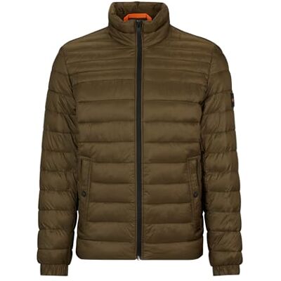 Boss Veste rembourrée avec logo répulsif pour homme, Vert ouvert 368, 58 Boss Veste rembourrée avec logo répulsif pour homme, Vert ouvert 368, 58