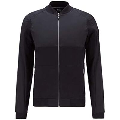 Boss Zaytona Cardigan pour homme, Noir (1), XXL Boss Zaytona Cardigan pour homme, Noir (1), XXL