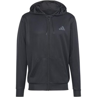 adidas Homme Train Essentials Seasonal Full-Zip Hoodie, black, M adidas Homme Train Essentials Seasonal Full-Zip Hoodie, black, M