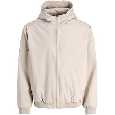 JACK & JONES Jjecharge Light Jacket Hood Noos, Moonbeam, S homme, Moonbeam, S JACK & JONES Jjecharge Light Jacket Hood Noos, Moonbeam, S homme, Moonbeam, S