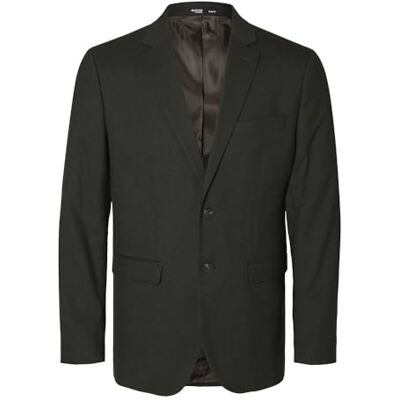 SELECTED HOMME Blazer tissé pour homme, Colophane, 54 SELECTED HOMME Blazer tissé pour homme, Colophane, 54