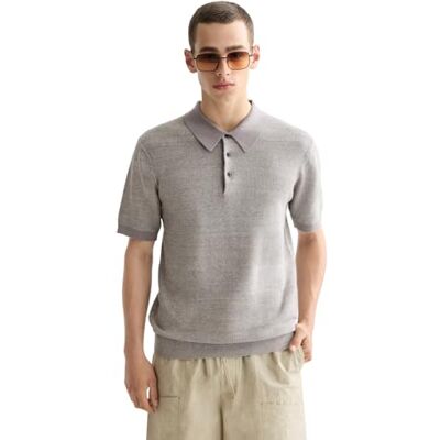 Scotch & Soda Knitted Tone On Tone Striped Regular Fit Polo Polo Homme Scotch & Soda Knitted Tone On Tone Striped Regular Fit Polo Polo Homme