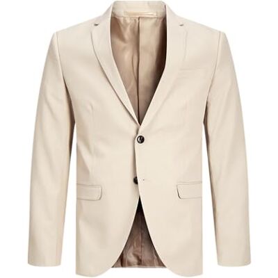 JACK & JONES Blazer classique pour homme, Pure cachemire., 58 JACK & JONES Blazer classique pour homme, Pure cachemire., 58