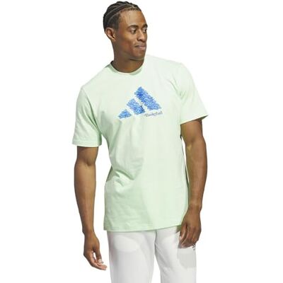 adidas Homme Court Therapy Graphic Tee, semi green spark, L adidas Homme Court Therapy Graphic Tee, semi green spark, L