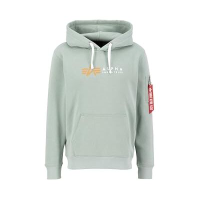 Alpha Label Sweat à capuche pour homme, vert poussiéreux, S, Dusty Green, S Alpha Label Sweat à capuche pour homme, vert poussiéreux, S, Dusty Green, S
