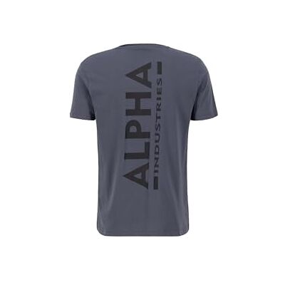 Alpha Backprint T T-Shirt Manches Courtes Homme, Greyblack/Black, S Alpha Backprint T T-Shirt Manches Courtes Homme, Greyblack/Black, S