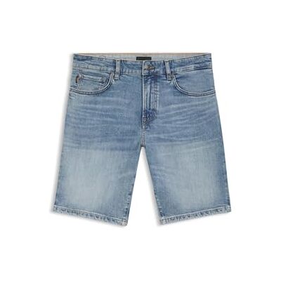 Boss Short en jean pour homme, Bleu clair/pastel 456, 32 Boss Short en jean pour homme, Bleu clair/pastel 456, 32