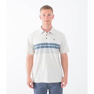 Hurley Printed Stripe Slub Polo Ss Polo Homme Hurley Printed Stripe Slub Polo Ss Polo Homme