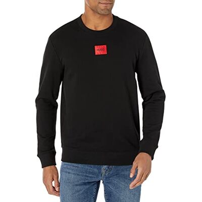 HUGO Sweat-shirt en Jersey avec Logo Carré Coupe Régulière Pull-over Homme (lot de 1) HUGO Sweat-shirt en Jersey avec Logo Carré Coupe Régulière Pull-over Homme (lot de 1)