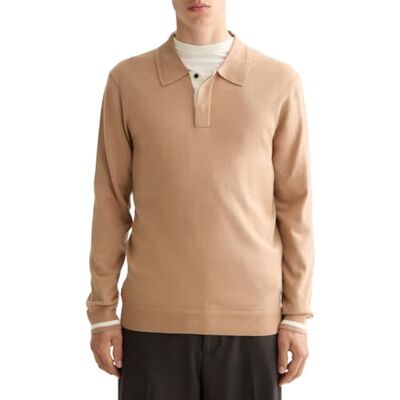 Scotch & Soda Ecovero Blend Knitted Long Sleeve Polo Polo Homme Scotch & Soda Ecovero Blend Knitted Long Sleeve Polo Polo Homme