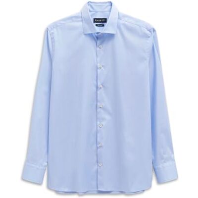 bugatti Chemise à col Kent pour homme, coupe moderne, Bleu clair (320), M bugatti Chemise à col Kent pour homme, coupe moderne, Bleu clair (320), M