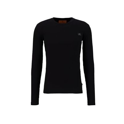 Alpha X-fit Rib LS T-shirt pour homme, 03-Noir, M Alpha X-fit Rib LS T-shirt pour homme, 03-Noir, M