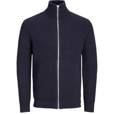 JACK & JONES Veste en tricot RDD Walt pour homme, Blazer bleu marine., L JACK & JONES Veste en tricot RDD Walt pour homme, Blazer bleu marine., L