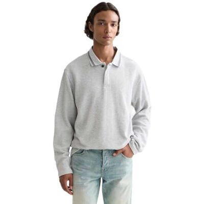 Scotch & Soda Long Sleeved Relaxed-fit Polo Shirt Polo Homme Scotch & Soda Long Sleeved Relaxed-fit Polo Shirt Polo Homme