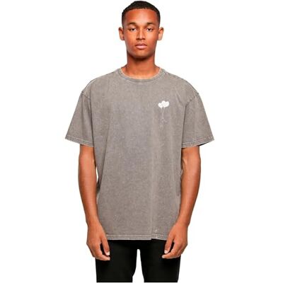 MERCHCODE Mp0008453-love In The Air Acid Washed Heavy Oversize Tee T-shirt Homme (lot de 1) MERCHCODE Mp0008453-love In The Air Acid Washed Heavy Oversize Tee T-shirt Homme (lot de 1)