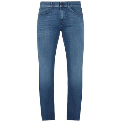 7 For All Mankind Slimmy Luxe Performance Plus Mid Blue, Bleu moyen., 28W 7 For All Mankind Slimmy Luxe Performance Plus Mid Blue, Bleu moyen., 28W
