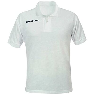 Givova POLO D'ÉTÉ BLANC EN COTON PIQUET Sz. 7XS Givova POLO D'ÉTÉ BLANC EN COTON PIQUET Sz. 7XS