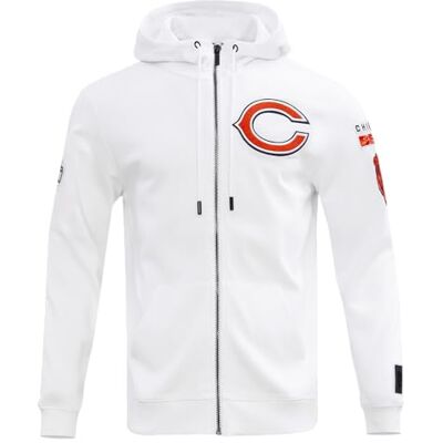 Pro Standard Mens Nfl Classic Chenille Cotton Double Knit Full Zip Hoodie Sweatshirt à capuche Homme Pro Standard Mens Nfl Classic Chenille Cotton Double Knit Full Zip Hoodie Sweatshirt à capuche Homme