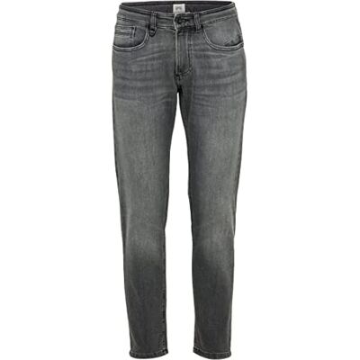 camel active Pantalon en Jean Slim Fit Madison, Gris foncé, 38W x 32L Homme camel active Pantalon en Jean Slim Fit Madison, Gris foncé, 38W x 32L Homme