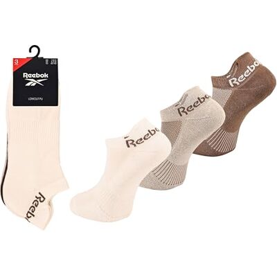 Reebok Chaussettes Invisibles Unisexes Confortables Coton Respirant, Pour Sport Quotidien Fitness Loisir Marche Yoga, Lavables Discrètes, Sous Baskets, Lot de 3 Paires, Chalk, 37-39 Reebok Chaussettes Invisibles Unisexes Confortables Coton Respirant, Pour Sport Quotidien Fitness Loisir Marche Yoga, Lavables Discrètes, Sous Baskets, Lot de 3 Paires, Chalk, 37-39