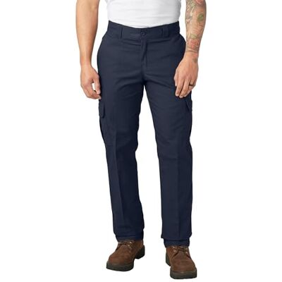 Dickies Men's Regular Straight Stretch Twill Cargo Pant Big-Tall, Dark Navy, 46W x 32L Dickies Men's Regular Straight Stretch Twill Cargo Pant Big-Tall, Dark Navy, 46W x 32L