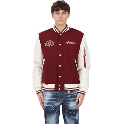 Alpha Varsity Air Force Jacket Veste universitaire pour homme Bordeaux, bordeaux, XL Alpha Varsity Air Force Jacket Veste universitaire pour homme Bordeaux, bordeaux, XL