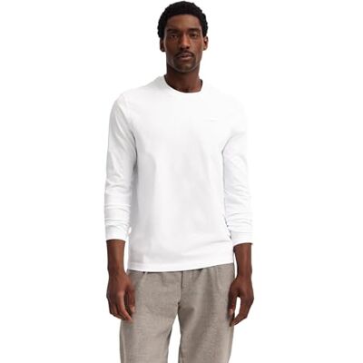 bugatti Sweat-shirt à manches longues en coton pour homme, Blanc (10), XL bugatti Sweat-shirt à manches longues en coton pour homme, Blanc (10), XL