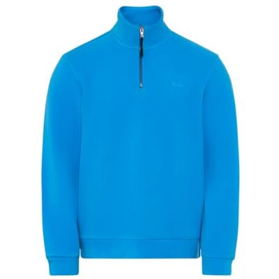 BRAX Sweat-shirt chaud en flanelle polaire pour homme, 15 Azur, L BRAX Sweat-shirt chaud en flanelle polaire pour homme, 15 Azur, L