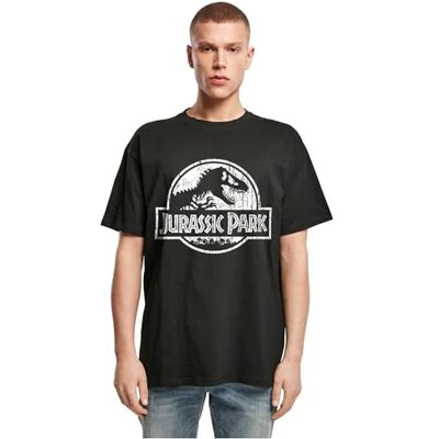 MERCHCODE Mc1166-jurassic Park Distressed Logo Oversize Tee T-shirt Homme (lot de 1) MERCHCODE Mc1166-jurassic Park Distressed Logo Oversize Tee T-shirt Homme (lot de 1)