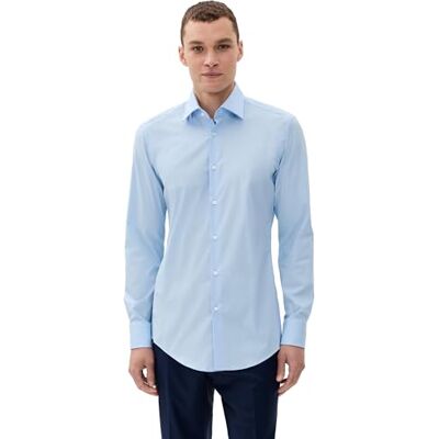 Boss Hugo Hank Kent Chemise pour homme, bleu, M Boss Hugo Hank Kent Chemise pour homme, bleu, M