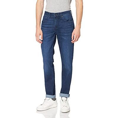 7 For All Mankind Slimmy Tapered Luxe Performance Eco Indigo Blue Jeans Homme, Bleu Foncé, 29W / 30L 7 For All Mankind Slimmy Tapered Luxe Performance Eco Indigo Blue Jeans Homme, Bleu Foncé, 29W / 30L