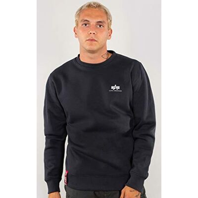 Alpha Pull basique pour homme, avec petit logo, opaque Alpha Pull basique pour homme, avec petit logo, opaque