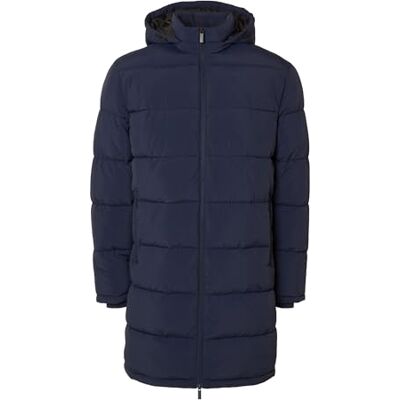 SELECTED HOMME SELETED HOMME Slhcooper Puffer Coat Noos Manteau matelassé pour homme, bleu, XXL SELECTED HOMME SELETED HOMME Slhcooper Puffer Coat Noos Manteau matelassé pour homme, bleu, XXL