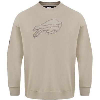 Pro Standard Sweat-shirt à col rond neutre Buffalo Bills pour homme Taupe M Pro Standard Sweat-shirt à col rond neutre Buffalo Bills pour homme Taupe M