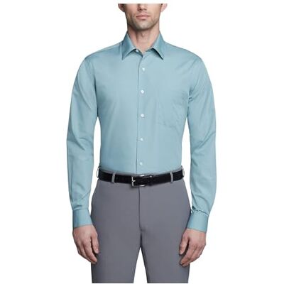 Van Heusen Chemise Habillée Ajustée À Col Pointu en Popeline Chemise Homme (lot de 1) Van Heusen Chemise Habillée Ajustée À Col Pointu en Popeline Chemise Homme (lot de 1)
