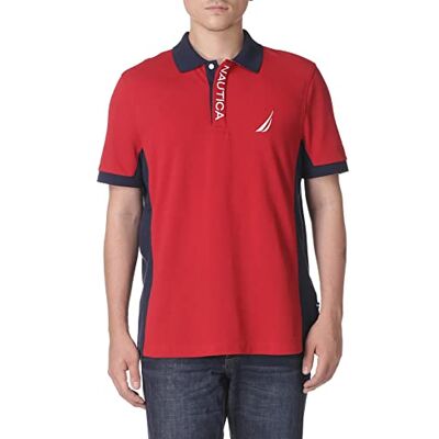 Nautica Polo À Manches Courtes Color Block Performance Pique Polo Homme (lot de 1) Nautica Polo À Manches Courtes Color Block Performance Pique Polo Homme (lot de 1)
