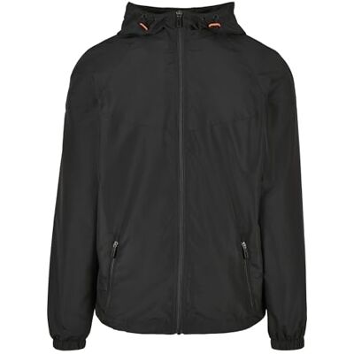 Urban Classics Recycled Windrunner Coupe-Vent Homme, Noir/Noir, S Urban Classics Recycled Windrunner Coupe-Vent Homme, Noir/Noir, S