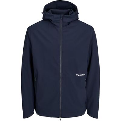 JACK & JONES Veste shell pour homme, Blazer bleu marine., S JACK & JONES Veste shell pour homme, Blazer bleu marine., S