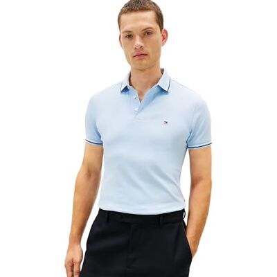 Tommy Hilfiger Tipped Slim Fit Seasonal Polo Mw0mw39993 Polo S/S Homme Tommy Hilfiger Tipped Slim Fit Seasonal Polo Mw0mw39993 Polo S/S Homme