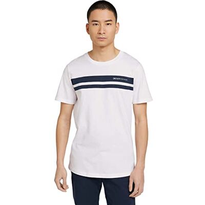TOM TAILOR Denim TOM TAILOR Hommes Veste matelassée hybride 1031475, 10877 China Blue, S TOM TAILOR Denim TOM TAILOR Hommes Veste matelassée hybride 1031475, 10877 China Blue, S