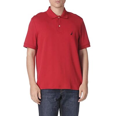 Nautica Men's Big-Tall Classic Fit Short Sleeve Solid Soft Cotton Polo Shirt Shirt, red, 2XLT Tall Nautica Men's Big-Tall Classic Fit Short Sleeve Solid Soft Cotton Polo Shirt Shirt, red, 2XLT Tall