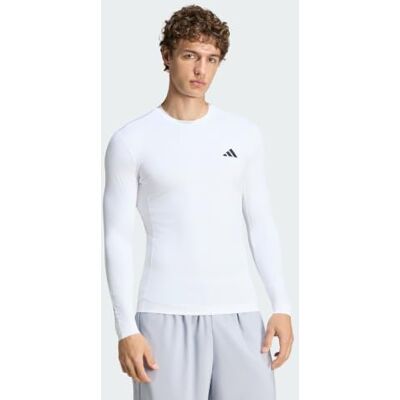adidas herr POWER ESSENTIALS WORKOUT LONG SLEEVES T-SHIRT, white, XS adidas herr POWER ESSENTIALS WORKOUT LONG SLEEVES T-SHIRT, white, XS